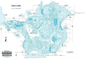 Map of Cass Lake