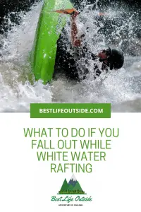 Falling out while white water rafting