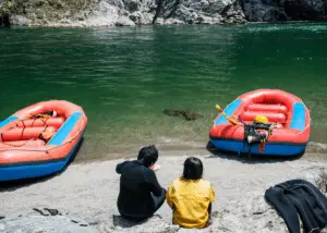 lunch while rafting